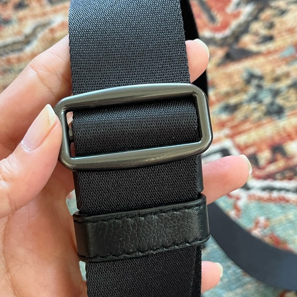 Coach Charles Black White Plaid Messenger Bag F11186 - Picture 8 of 14